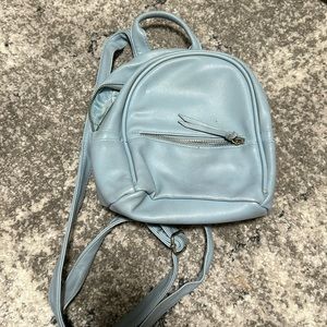 Baby blue backpack